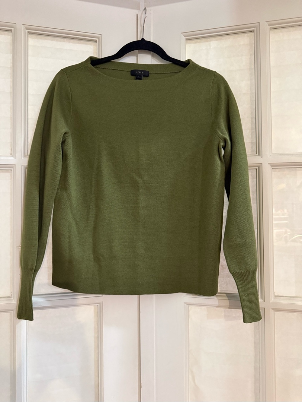 J. Crew Olive Crewneck Sweater